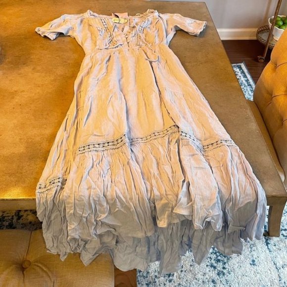 Blue midi dress - Picture 5 of 5